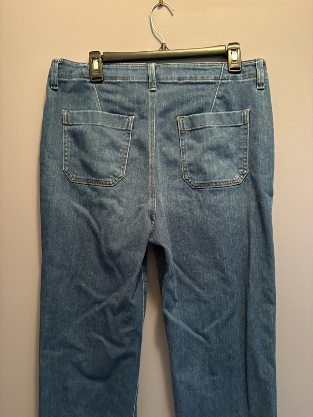 Chico's Mid-Blue Cropped Straight-Leg Jeans - Picture 9 of 14